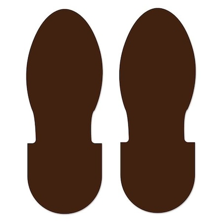 Ergomat 12inx5in DuraStripe Xtreme Big Boot Steps Brown, 18PK DSX-BIGBOOT12-BR-KIT